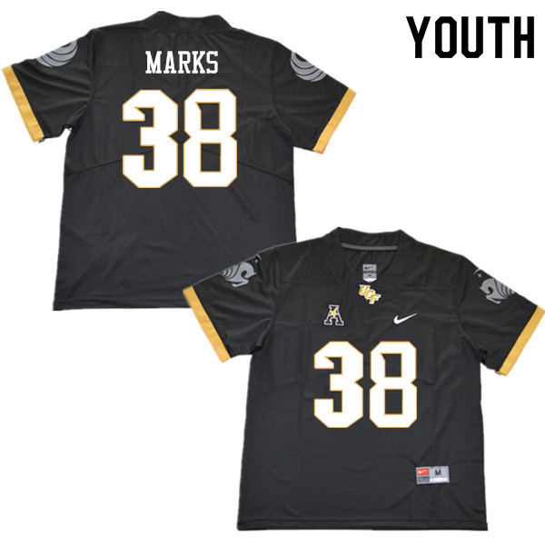 Youth #38 Dionte Marks UCF Knights College Football Jerseys Sale-Black - Click Image to Close